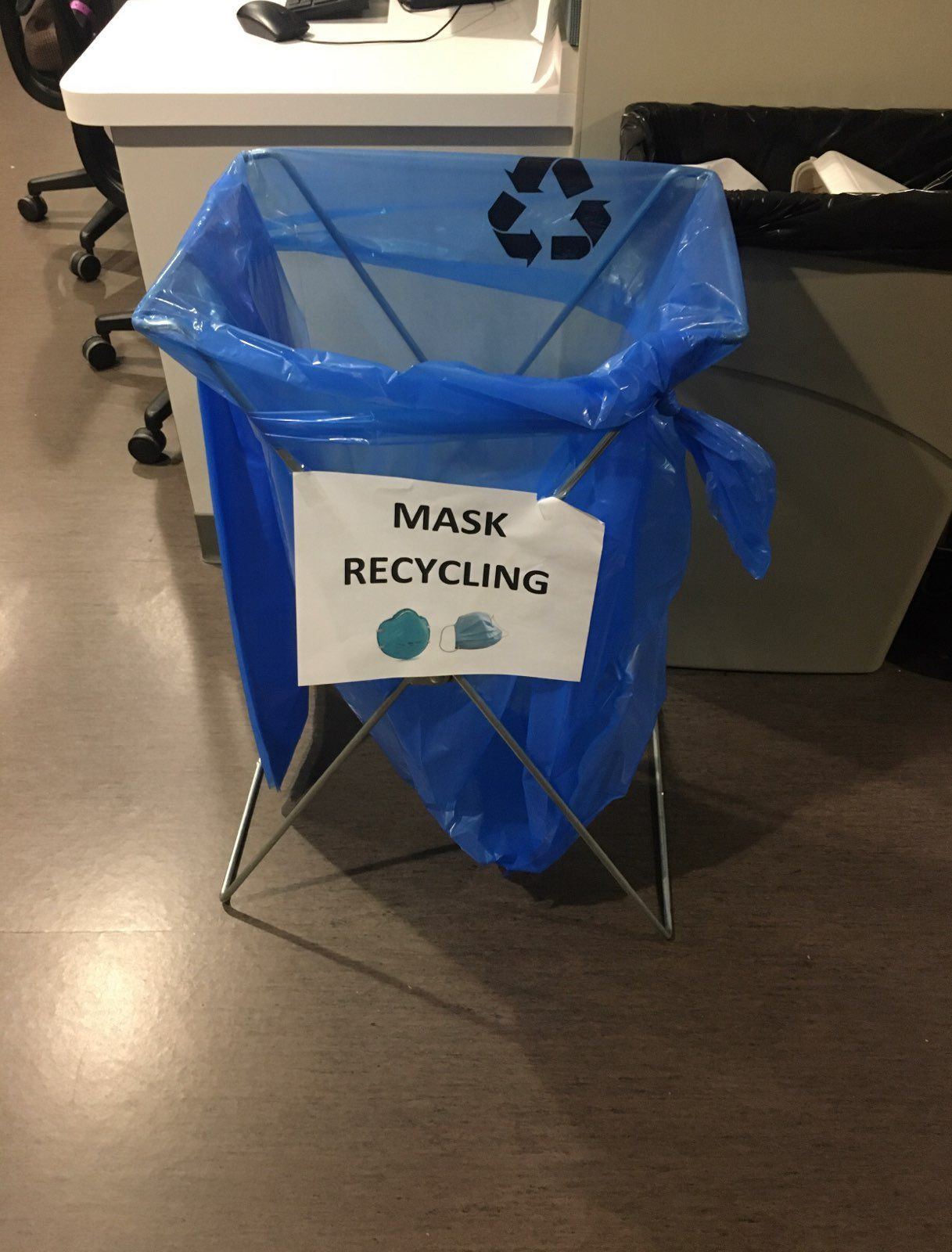 Mask recycling at Mercy Hospital St. Louis